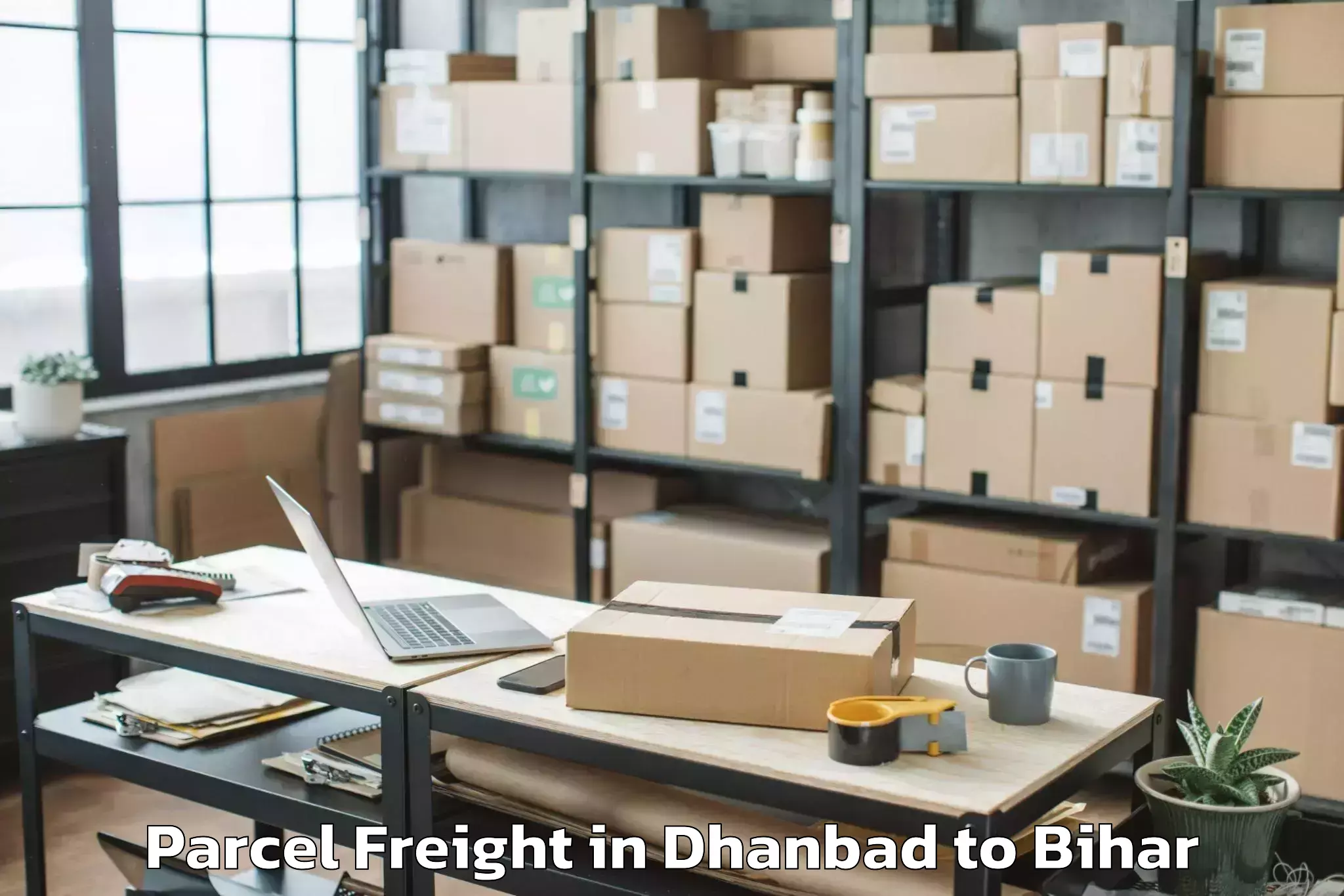 Leading Dhanbad to Majhaulia Parcel Freight Provider